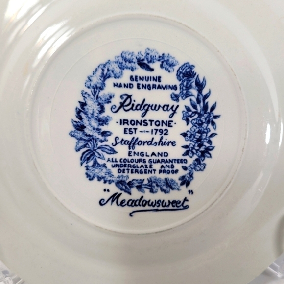 Ridgway Ironstone Meadowsweet Bread Butter Plates Set of 4 - Picture 5 of 7